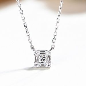 Simplistic Square Pendant Necklace